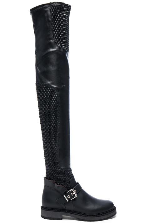 fendi over the knee motorcycle boot